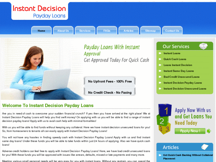 www.instantdecisionpaydayloans.co.uk