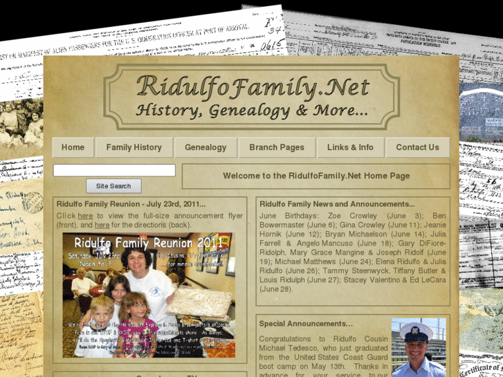 www.ridulfofamily.net