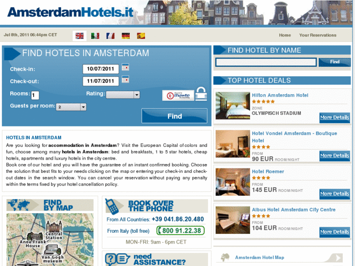 www.amsterdamhotels.it