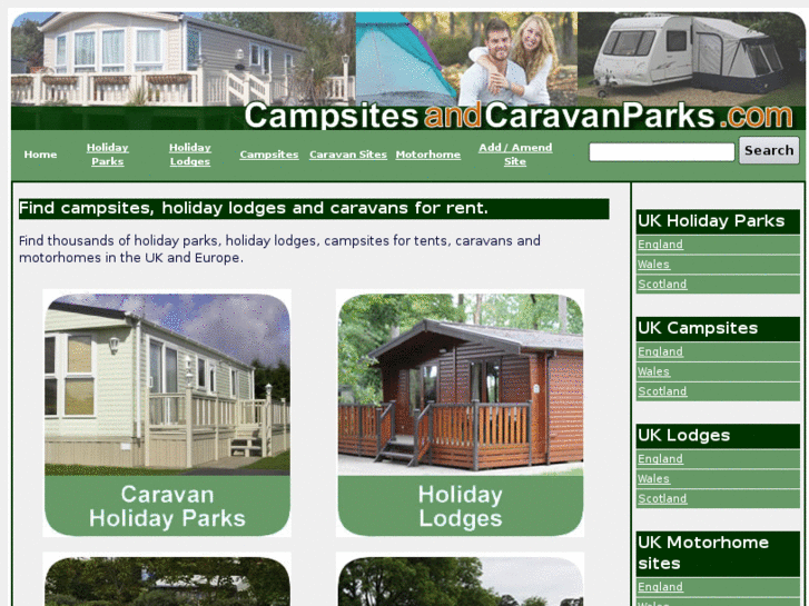 www.campsitesandcaravanparks.com