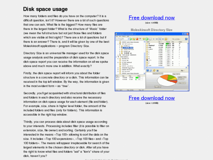 www.disk-space-usage.info