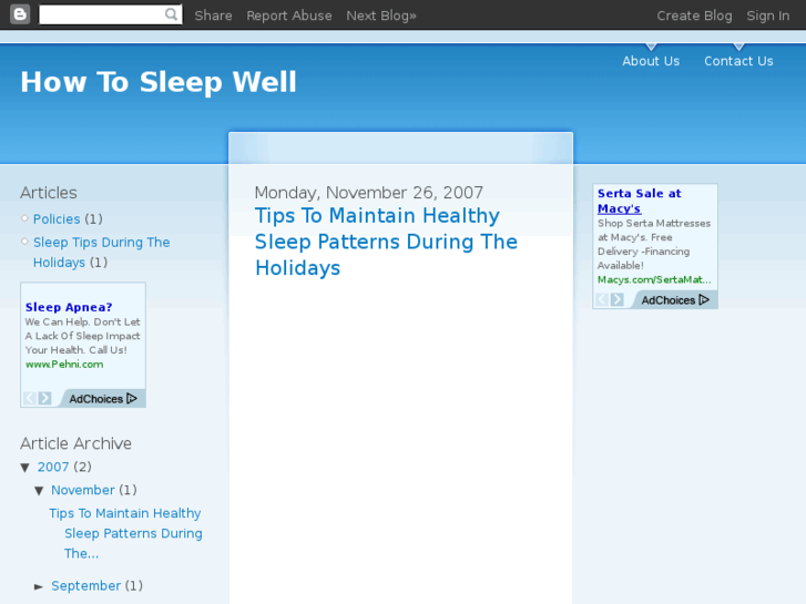 www.howtosleepwell.org