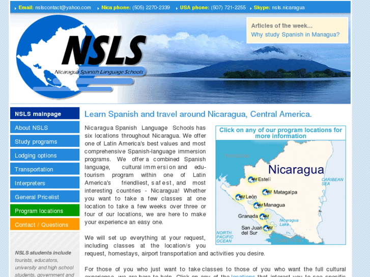 www.nicaraguaspanishschools.org