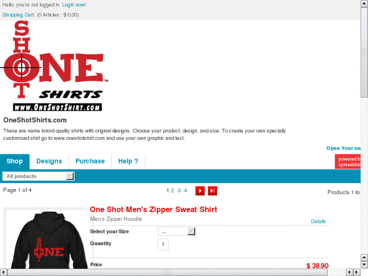 www.oneshotshirt.com