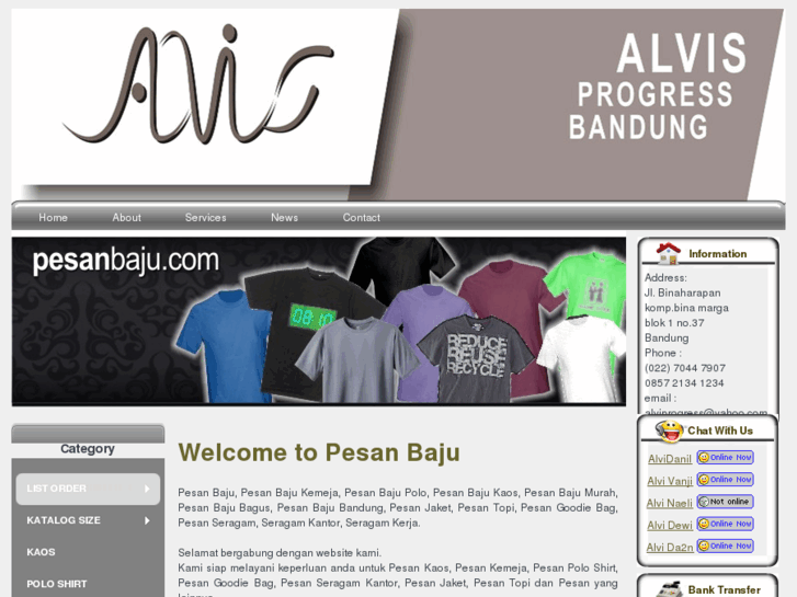 www.pesanbaju.com