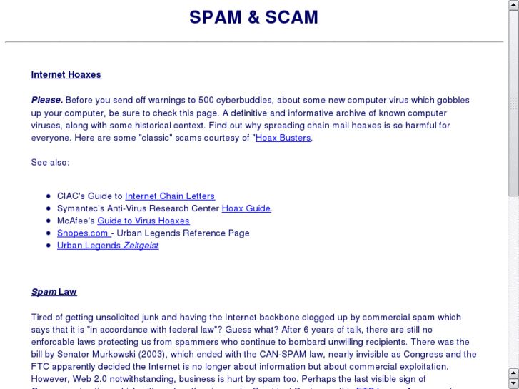 www.spamandscam.com