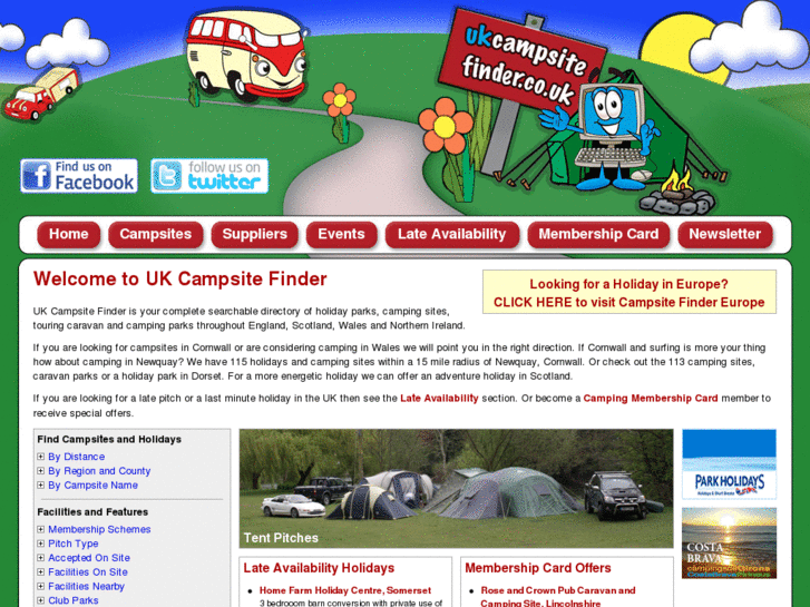 www.ukcampsitefinder.co.uk