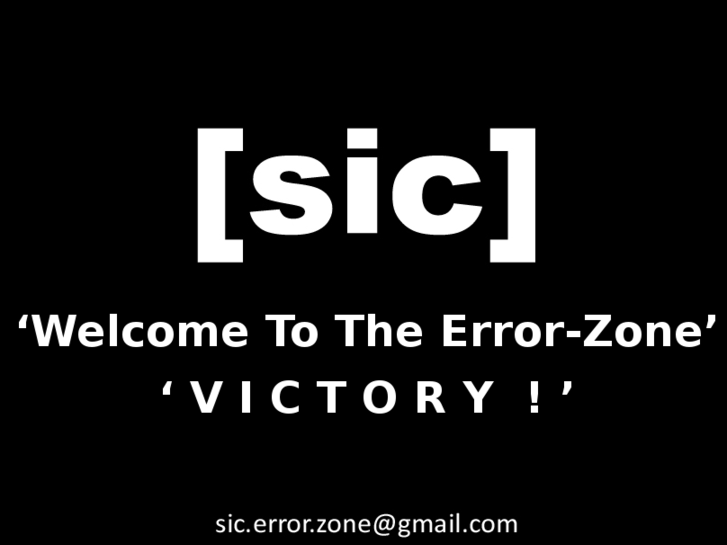 www.sic-error-zone.com