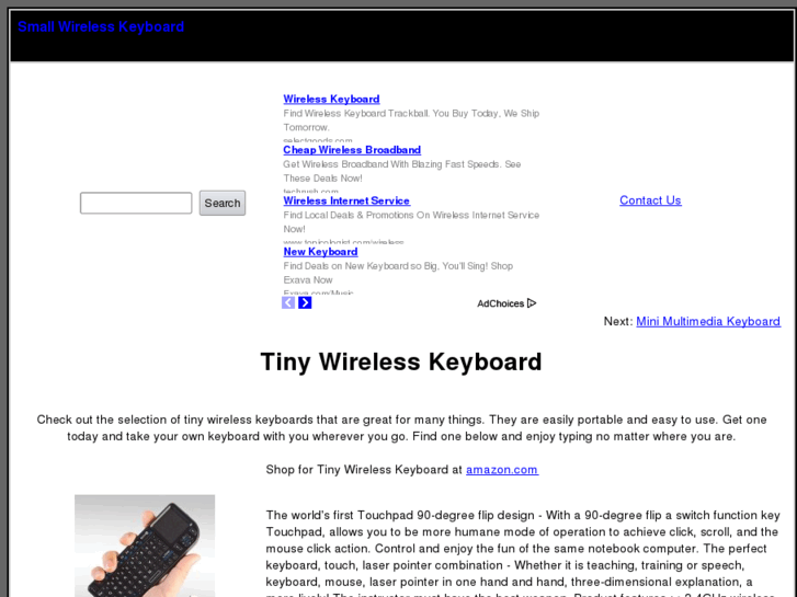 www.smallwirelesskeyboard.com