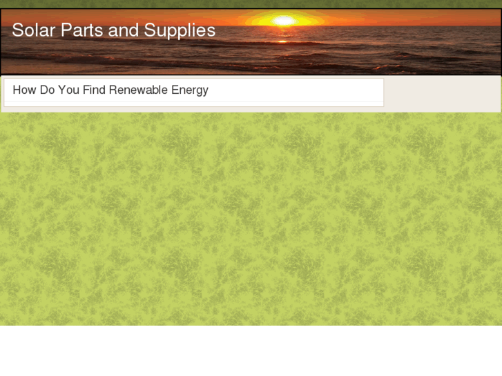 www.solarpartsandsupplies.com