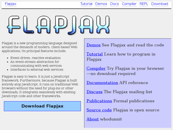 www.flapjaxlang.org