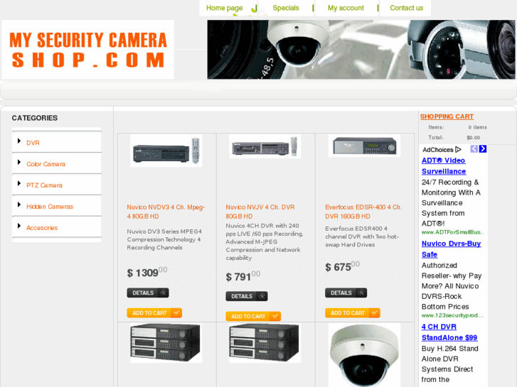 www.mysecuritycamerashop.com