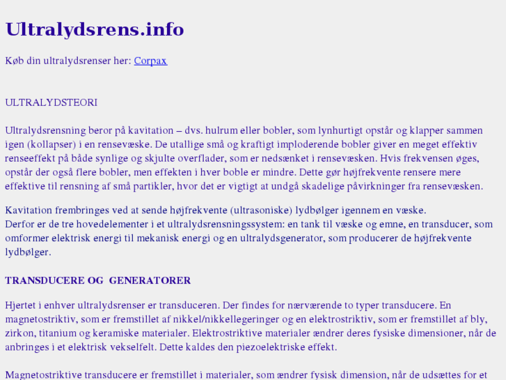 www.ultralydsrensning.info