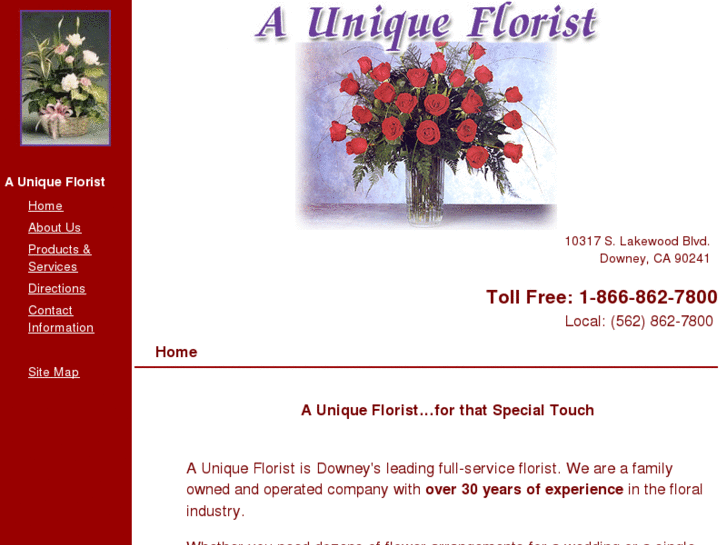 www.auniqueflorist.com