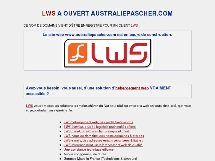 www.australiepascher.com