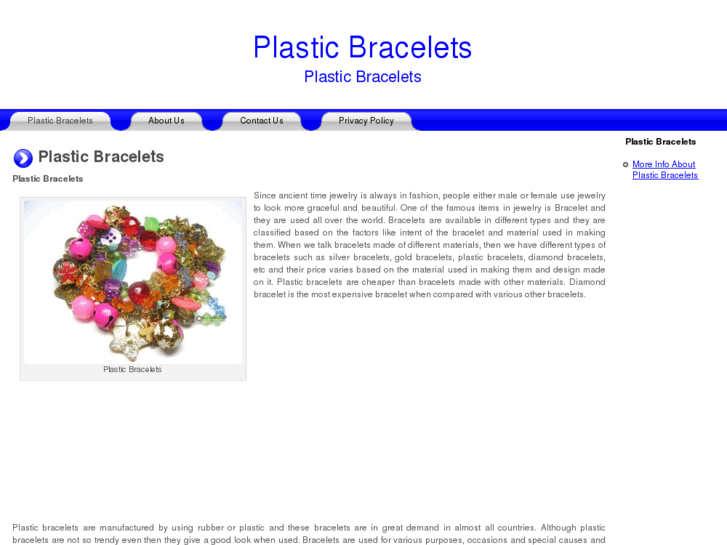 www.plasticbracelets.org