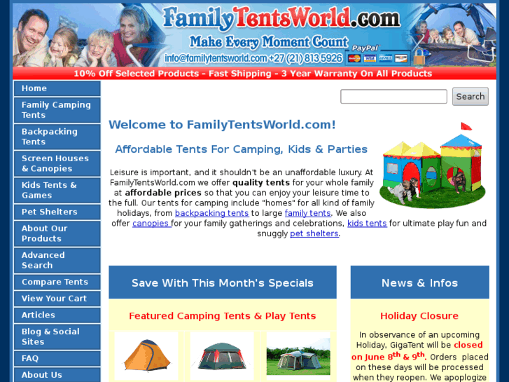 www.familytentsworld.com