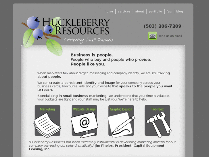 www.huckleberryresources.com