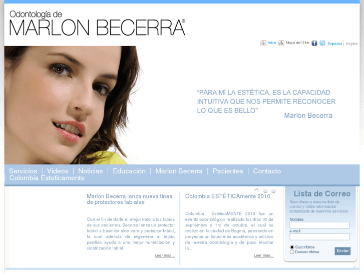 www.odontologiademarlonbecerra.com