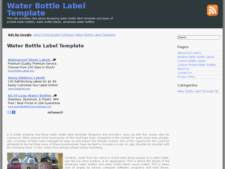 www.waterbottlelabeltemplate.com