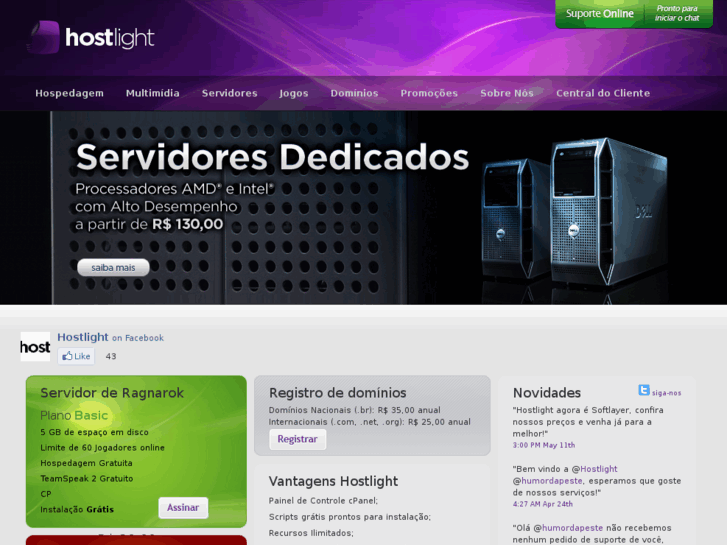 www.hostlight.com.br