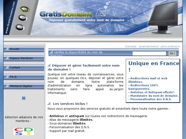 www.gratisdomaine.net