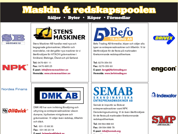 www.maskinpoolen.net