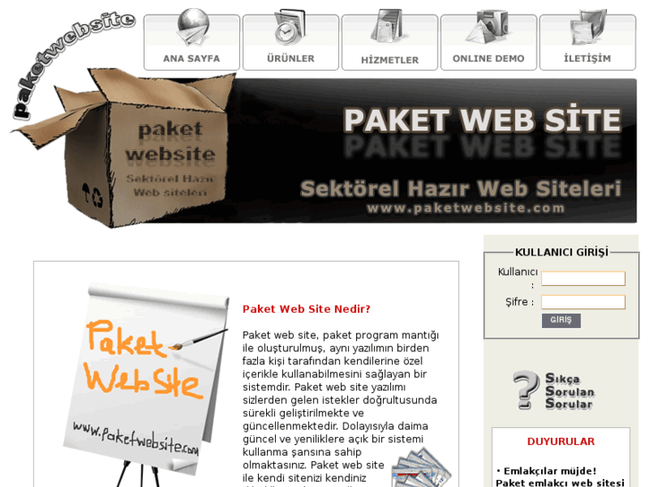 www.paketwebsite.com