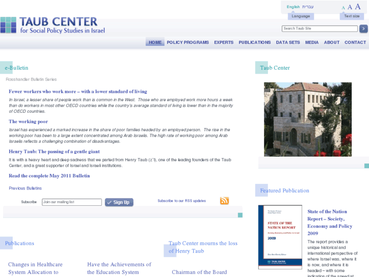 www.taubcenter.org.il