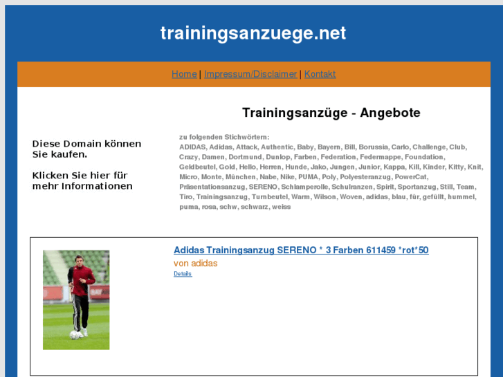 www.trainingsanzuege.net