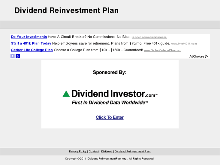 www.dividendreinvestmentplan.org