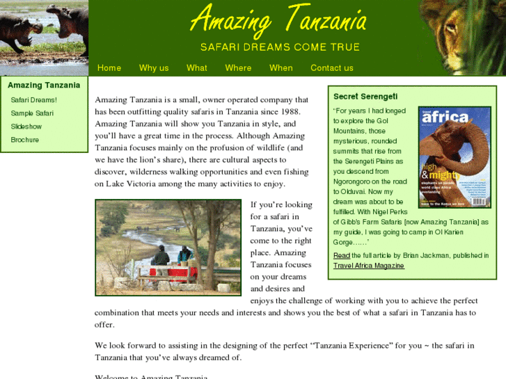 www.amazingtanzania.com