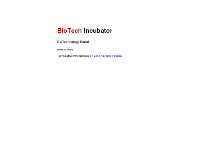 www.biotechincubator.com