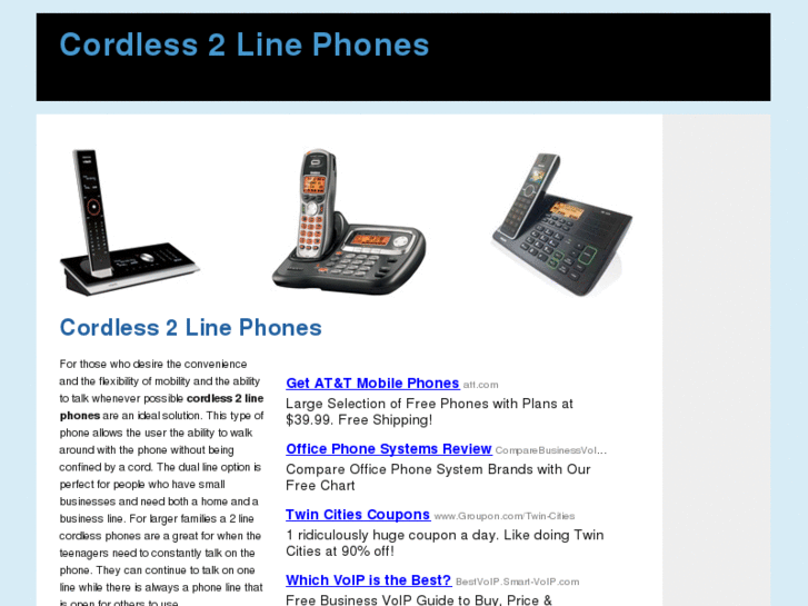 www.cordless2linephones.net