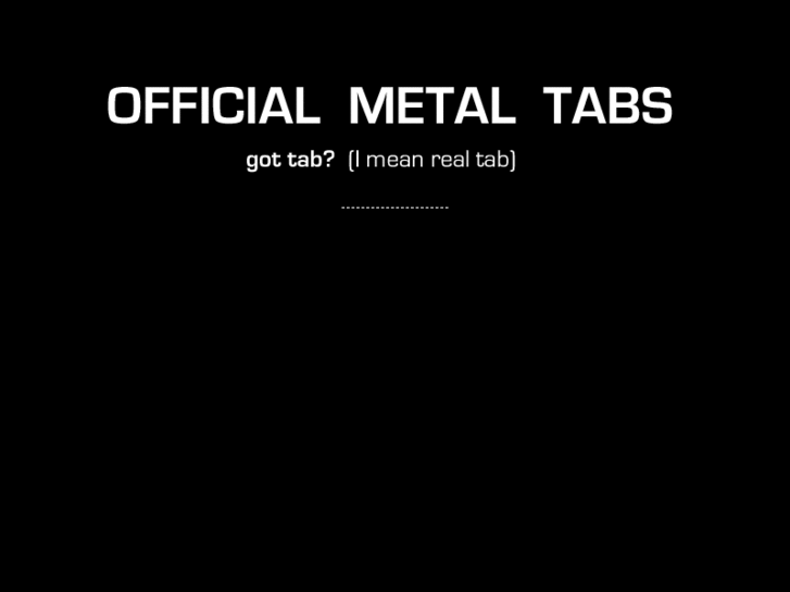 www.official-metal-tabs.com