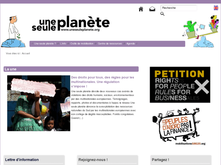 www.uneseuleplanete.org