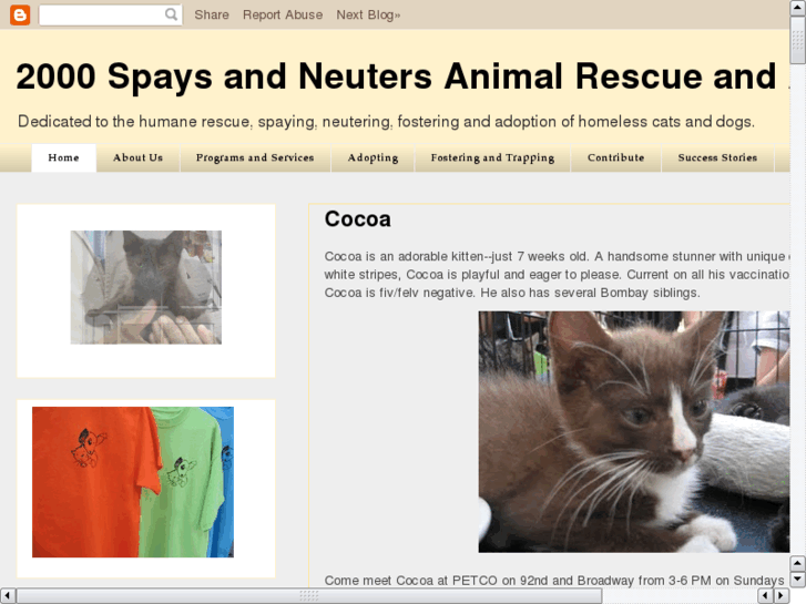 www.2000spaysandneuters.org