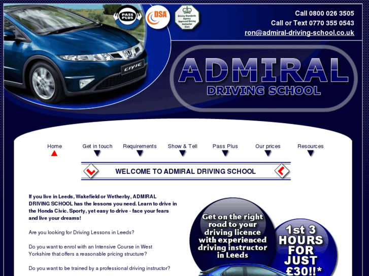 www.admiraldrivingschool.com