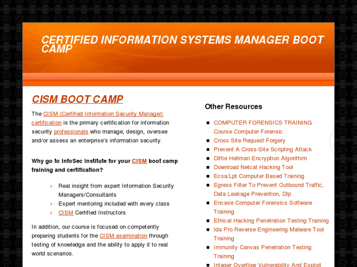 www.cismbootcamp.com