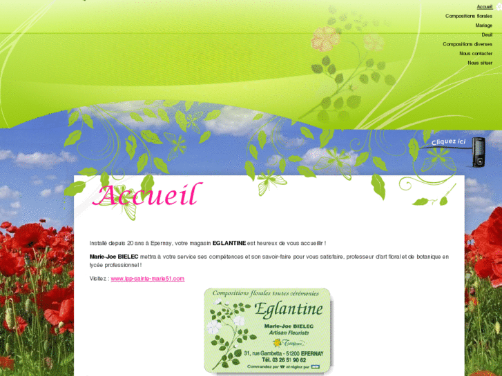 www.eglantine-fleuriste.com