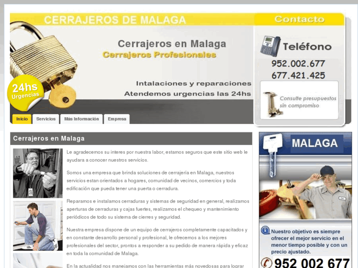 www.cerrajerosmalaga.com.es