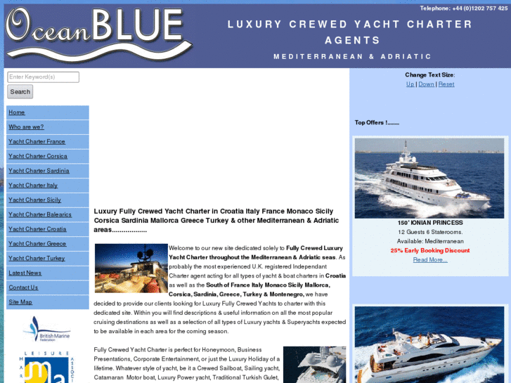 www.oceanblueyachts.com