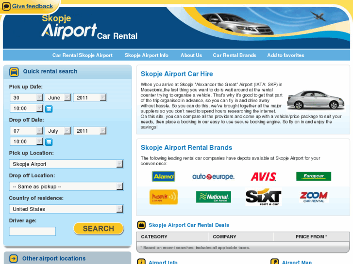 www.skopjeairportcarhire.com