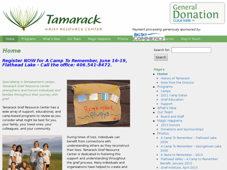 www.tamarackgriefresourcecenter.org