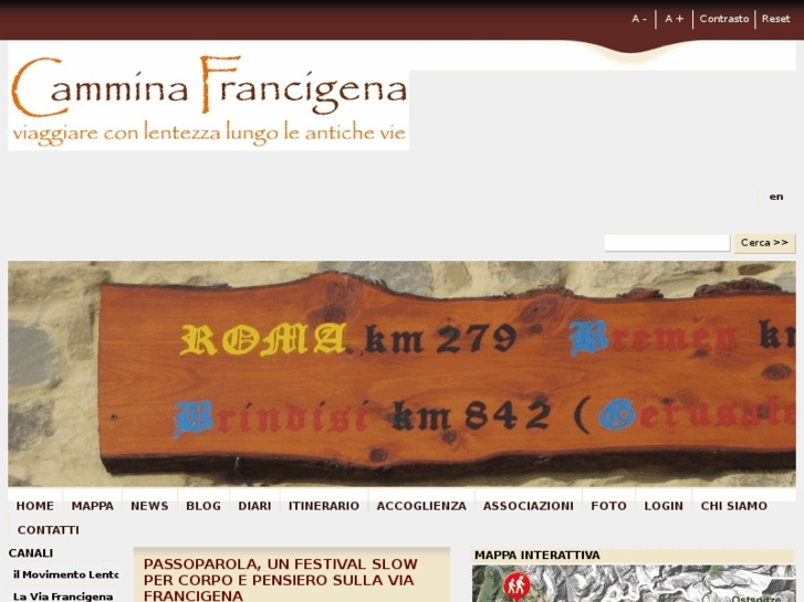 www.camminafrancigena.it