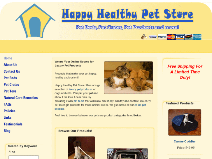 www.happyhealthypetstore.com