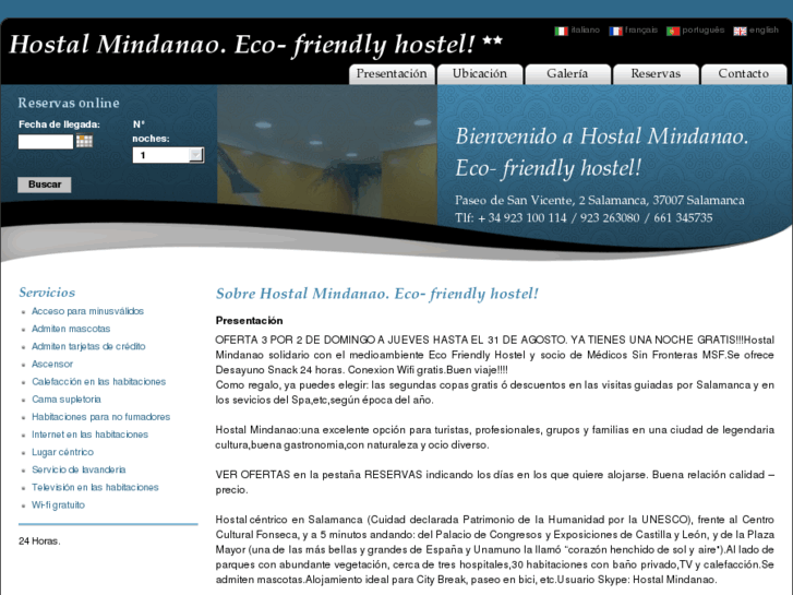 www.hostalmindanaosalamanca.com