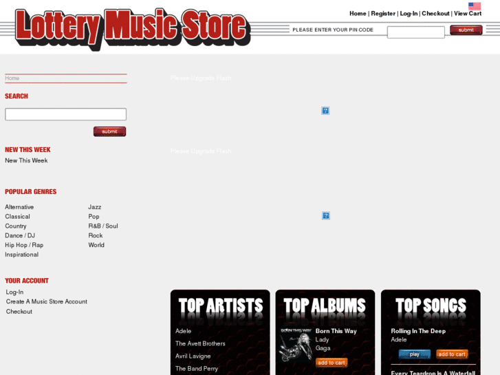 www.lotterymusicstore.com