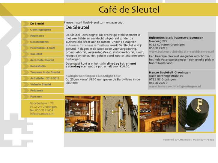 www.cafedesleutel.nl