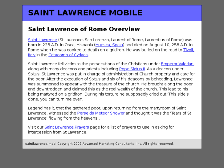 www.saintlawrence.mobi